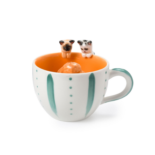 PetsonaMade Personalised 3D Hand-Painted Pet Portrait Coffee Mug – Sitting / Hanging Style (8.45 fl oz)