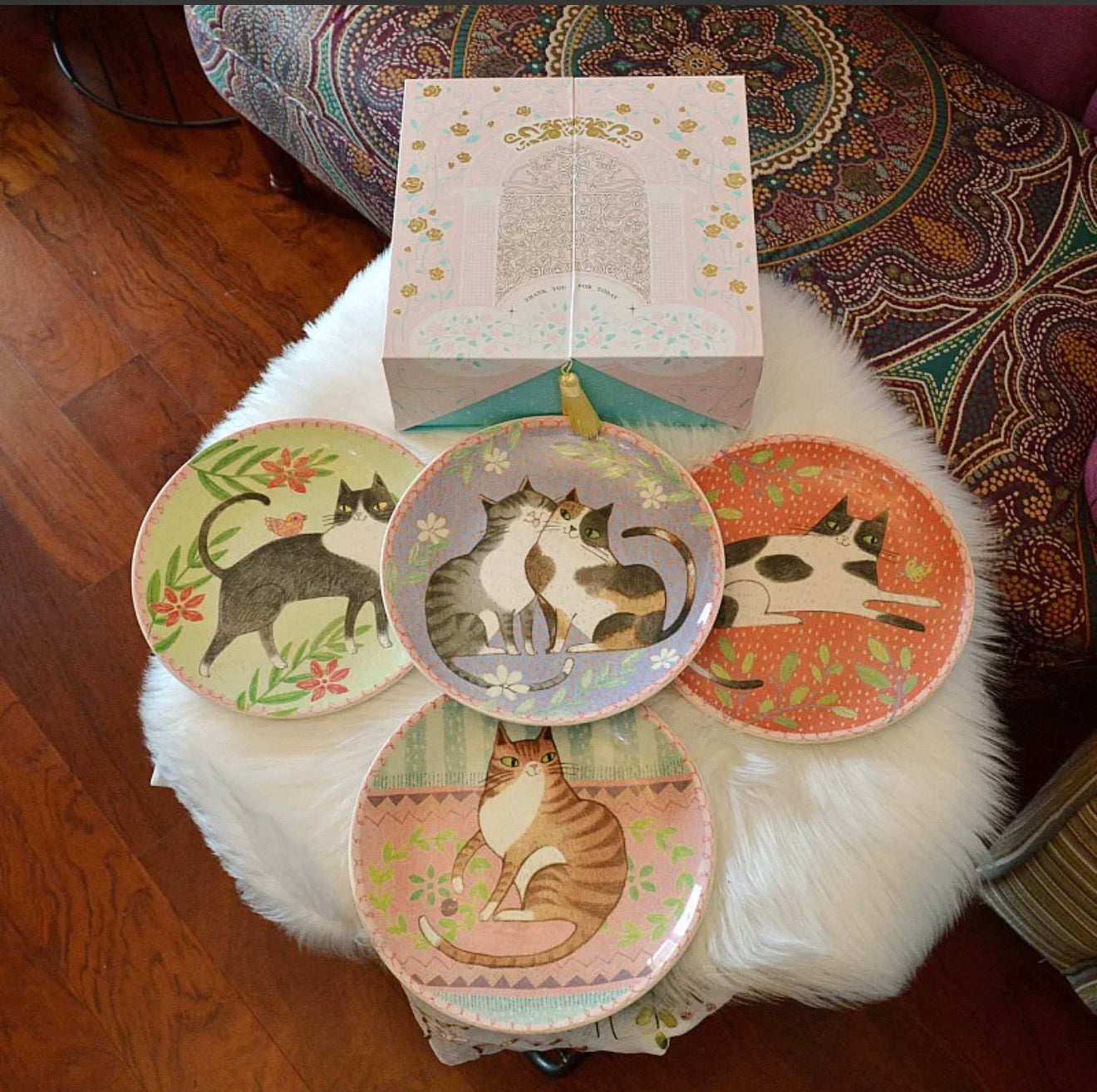 Easter Pets Ceramic Plate (7.9–8.9 in)