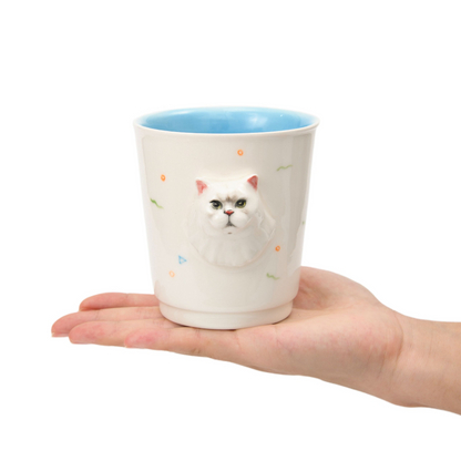 PetsonaMade Personalised 3D Hand-Painted Pet Portrait Coffee Mug (350 ml)