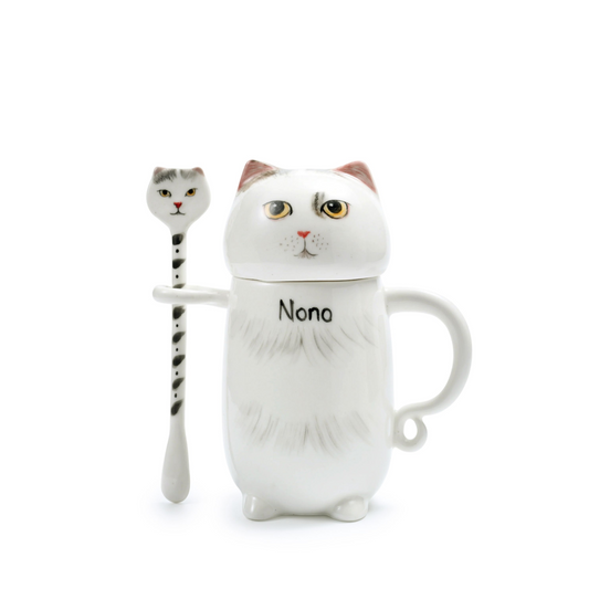 PetsonaMade Personalised Pet Portrait Coffee Cup Set (250 ml)