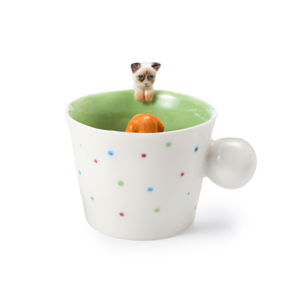 PetsonaMade Personalised 3D Hand-Painted Pet Portrait Coffee Mug (250 ml)