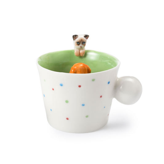 PetsonaMade Personalised 3D Hand-Painted Pet Portrait Coffee Mug (250 ml)
