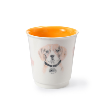 PetsonaMade Personalised 2D Hand-Painted Pet Portrait Coffee Mug (350 ml)
