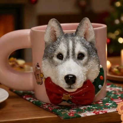 PetsonaMade Custom Magnetic Pet Figurine Mug – Chunky Handle (11.1 fl oz)