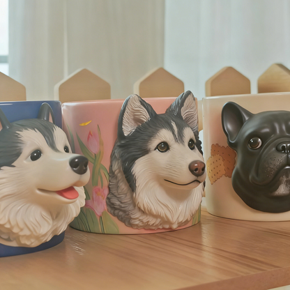 PetsonaMade Custom Magnetic Pet Figurine Mug – Chunky Handle (11.1 fl oz)