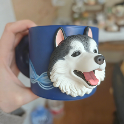 PetsonaMade Custom Magnetic Pet Figurine Mug – Chunky Handle (11.1 fl oz)