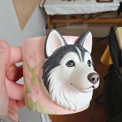 PetsonaMade Custom Magnetic Pet Figurine Mug – Chunky Handle (11.1 fl oz)