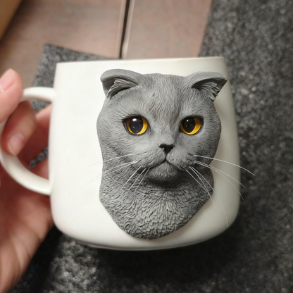 PetsonaMade Custom Magnetic Pet Figurine Mug – Classic Handle (11.1 fl oz)