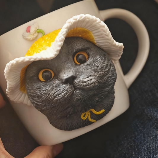 PetsonaMade Custom Magnetic Pet Figurine Mug – Classic Handle (11.1 fl oz)