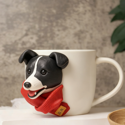 PetsonaMade Custom Magnetic Pet Figurine Mug – Classic Handle (11.1 fl oz)