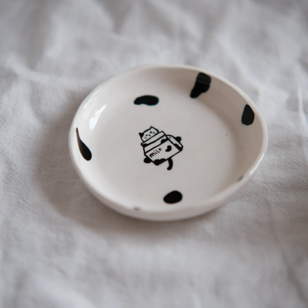 PetsonaMade Ceramic Mug & Teacup Set with Matching Saucer