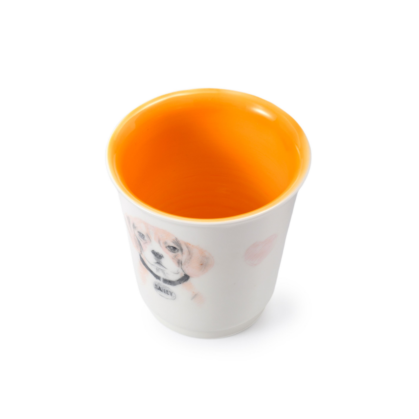 PetsonaMade Personalised 2D Hand-Painted Pet Portrait Coffee Mug (350 ml)