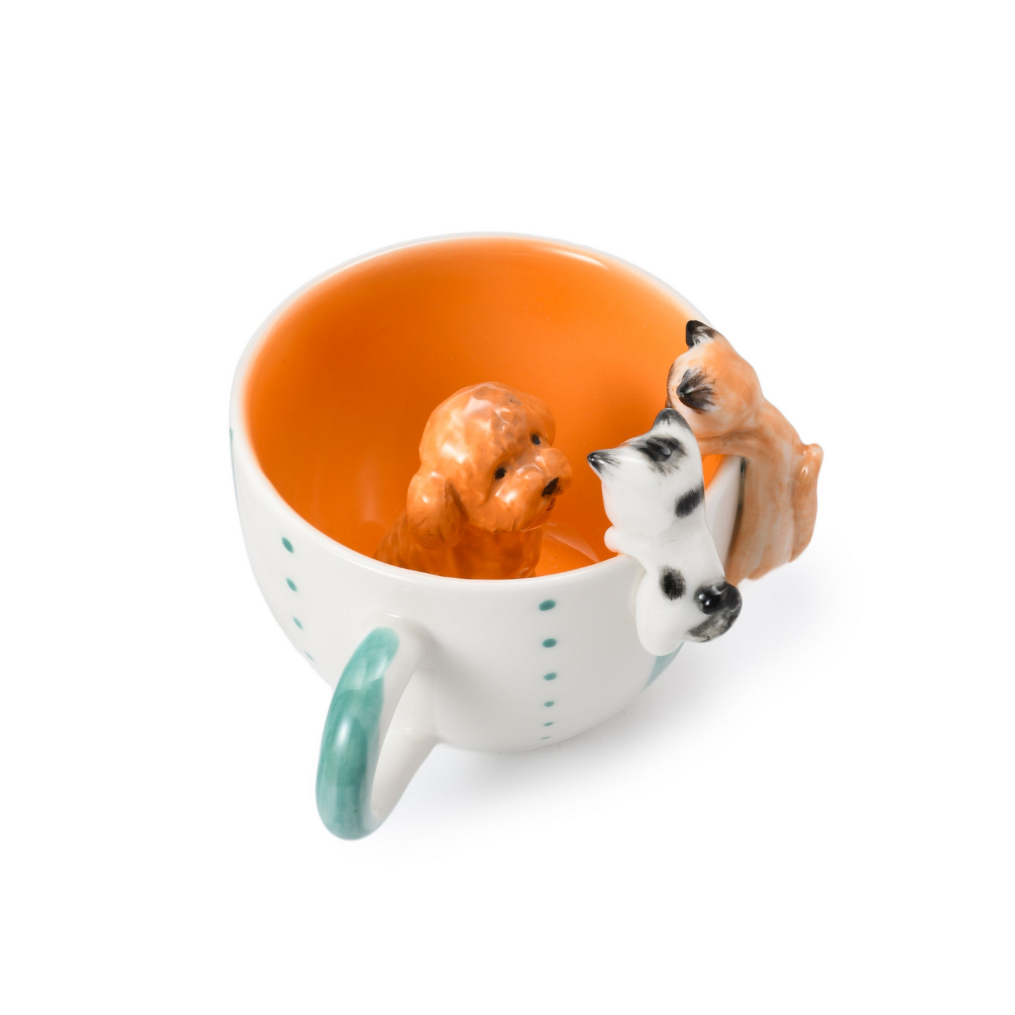 PetsonaMade Personalised 3D Hand-Painted Pet Portrait Coffee Mug – Sitting / Hanging Style (250 ml)