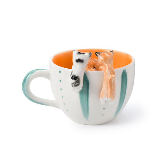 PetsonaMade Personalised 3D Hand-Painted Pet Portrait Coffee Mug – Sitting / Hanging Style (250 ml)