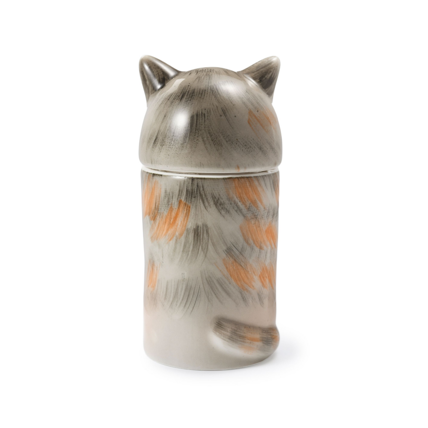 PetsonaMade Creative Ceramic Cat Urn – Handcrafted Memorial Keepsake with Custom Accessories (Deluxe Version)