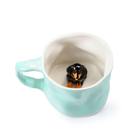 PetsonaMade Personalised Irregular 3D Hand-Painted Pet Portrait Coffee Mug (250 ml)