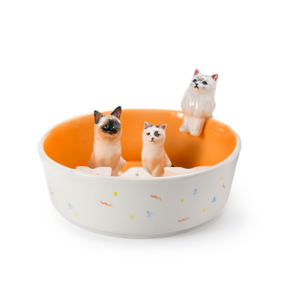 PetsonaMade Personalised Hand-Painted Pet Portrait Food Bowl (800 ml)