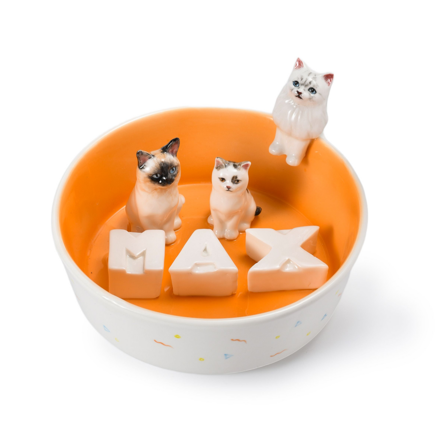 PetsonaMade Personalised Hand-Painted Pet Portrait Food Bowl (800 ml)