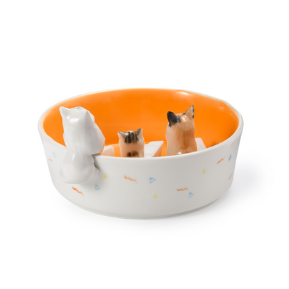 PetsonaMade Personalised Hand-Painted Pet Portrait Food Bowl (800 ml)