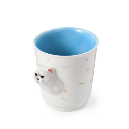 PetsonaMade Personalised 3D Hand-Painted Pet Portrait Coffee Mug (350 ml)