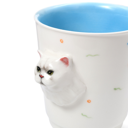 PetsonaMade Personalised 3D Hand-Painted Pet Portrait Coffee Mug (350 ml)