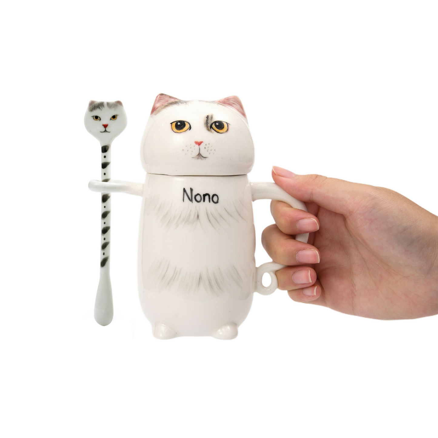 PetsonaMade Personalised Pet Portrait Coffee Cup Set (250 ml)