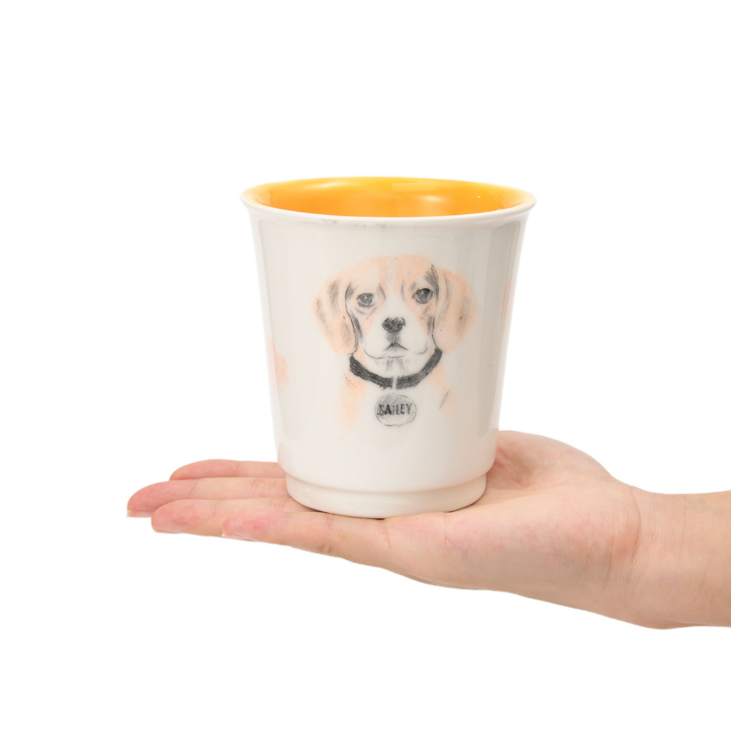 PetsonaMade Personalised 2D Hand-Painted Pet Portrait Coffee Mug (350 ml)