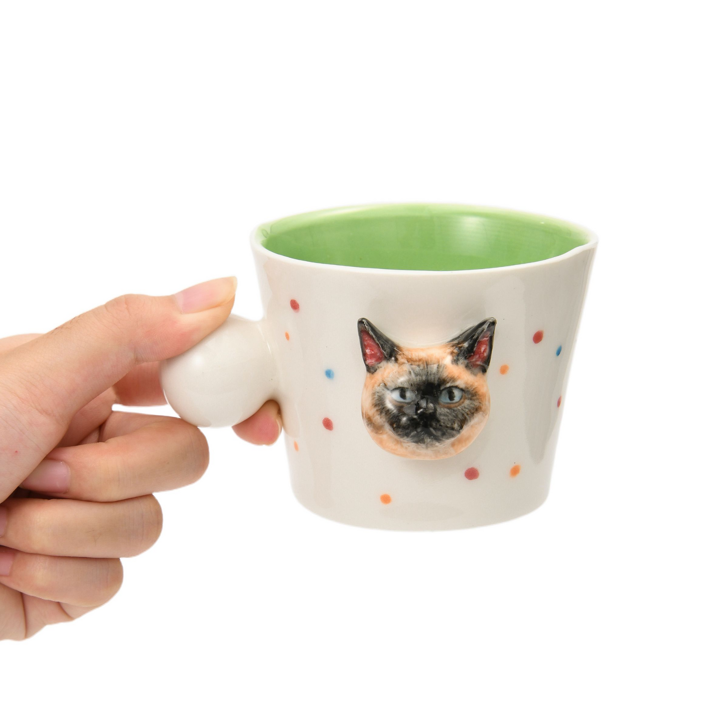 PetsonaMade Personalised 3D Hand-Painted Pet Portrait Coffee Mug (250 ml)