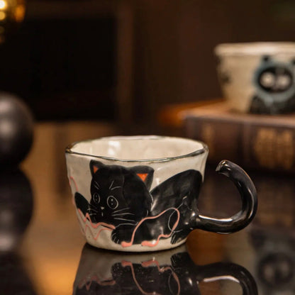 Hand-Painted Animal Ceramic Mug Collection – 6.8 fl oz