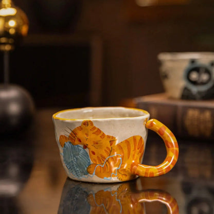 Hand-Painted Animal Ceramic Mug Collection – 6.8 fl oz