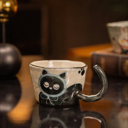 Hand-Painted Animal Ceramic Mug Collection – 6.8 fl oz