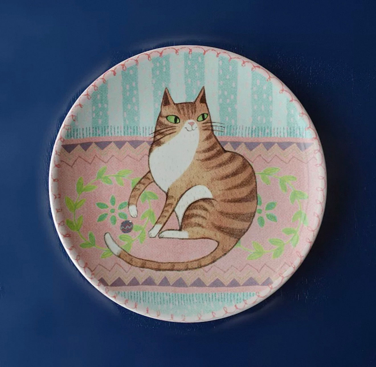 Easter Pets Ceramic Plate (7.9–8.9 in)