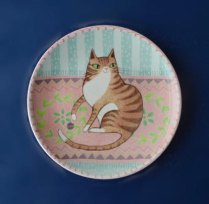 Easter Pets Ceramic Plate (7.9–8.9 in)