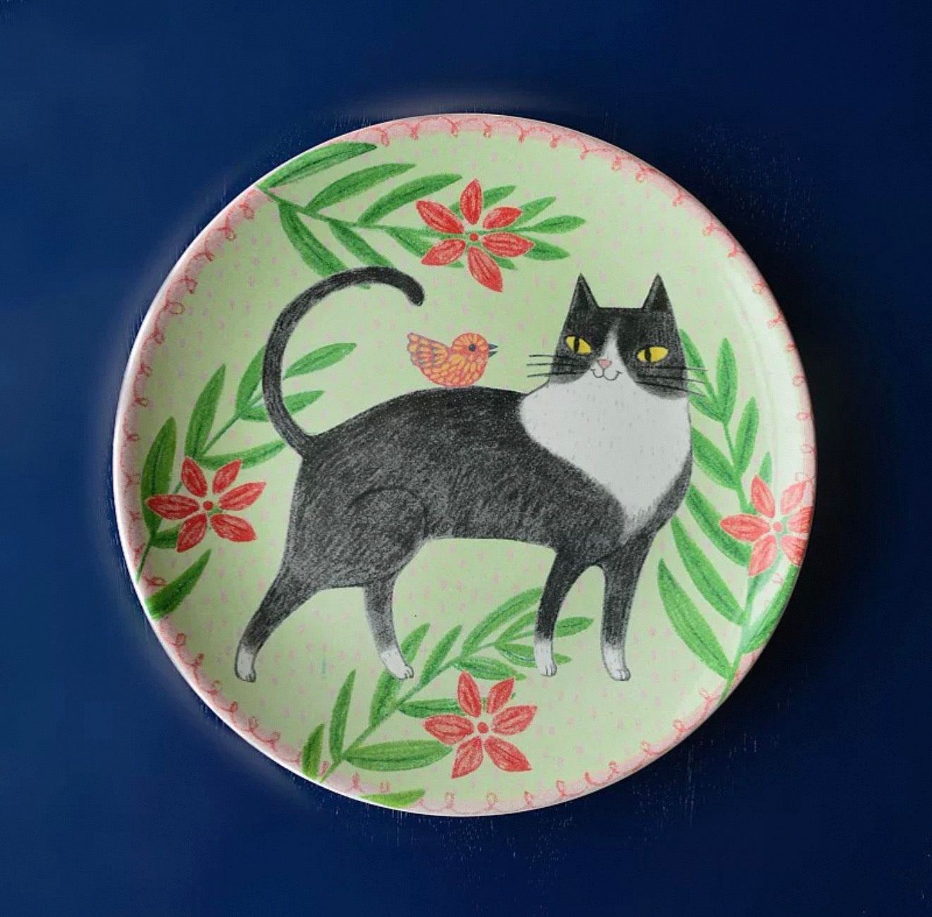 Easter Pets Ceramic Plate (7.9–8.9 in)