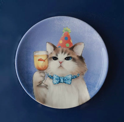 Easter Pets Ceramic Plate (7.9–8.9 in)