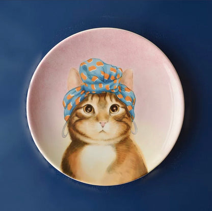 Easter Pets Ceramic Plate (7.9–8.9 in)