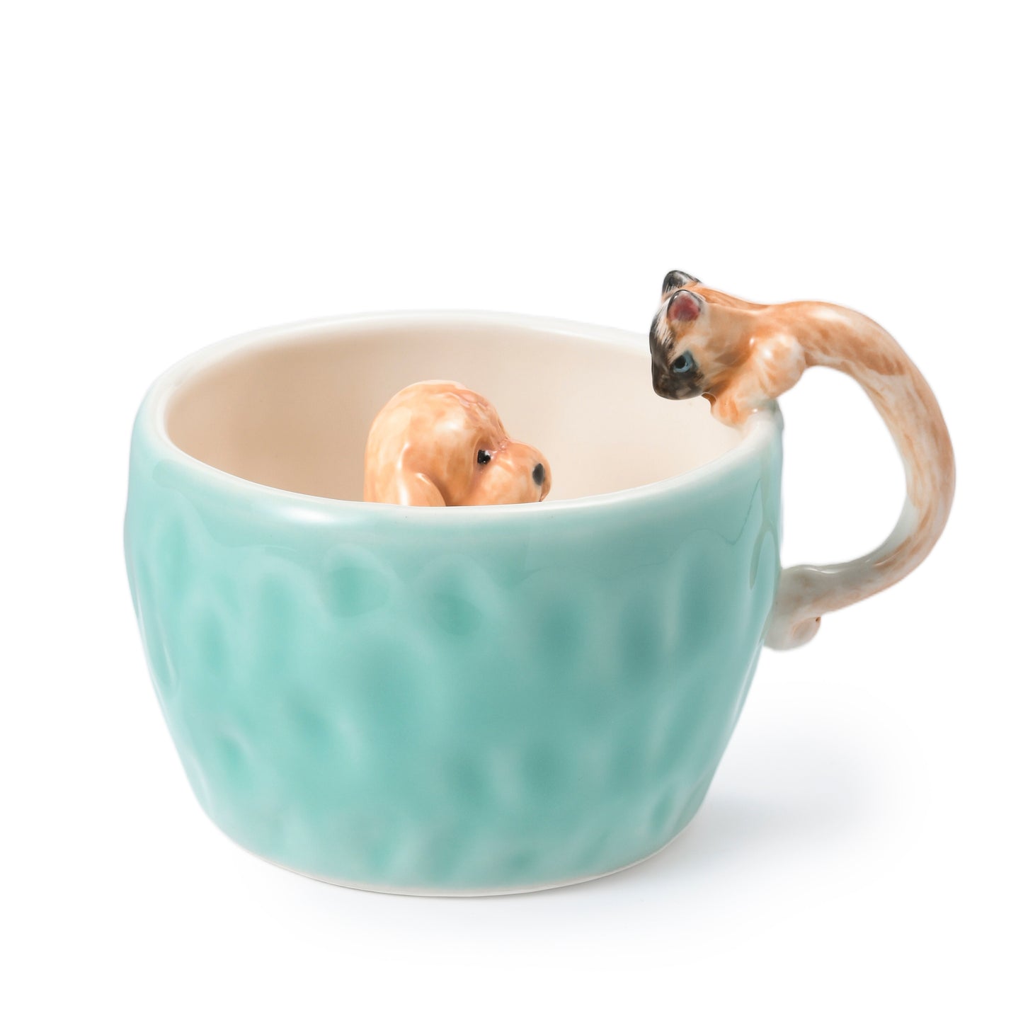 PetsonaMade Personalised Hand-Pinched Style Pet Portrait Coffee Mug (350 ml)